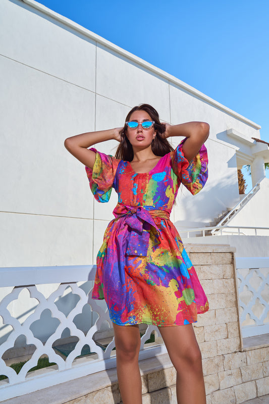 Colour Palette Dress - Multicoloured