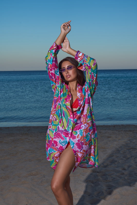 Flowy Kimono - Multicoloured